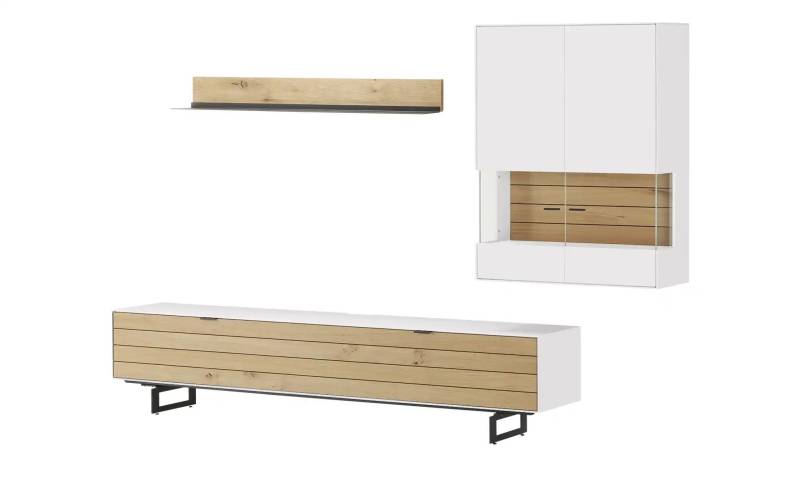 Jette Home Wohnkombination  Como ¦ weiß ¦ Maße (cm): B: 287 H: 200 T: 46.0 Kommoden & Sideboards > Wohnwände - Möbel Kraft