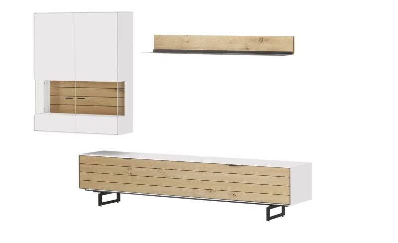 Jette Home Wohnkombination  Como ¦ weiß ¦ Maße (cm): B: 287 H: 200 T: 46.0 Kommoden & Sideboards > Wohnwände - Möbel Kraft