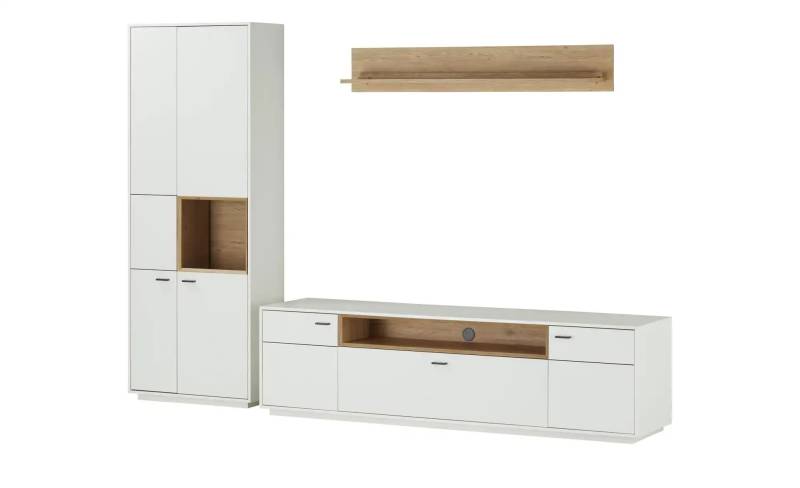 Jette Home Wohnkombination  Coruna ¦ weiß ¦ Maße (cm): B: 288 H: 208 T: 50.0 Kommoden & Sideboards > Wohnwände - Höffner