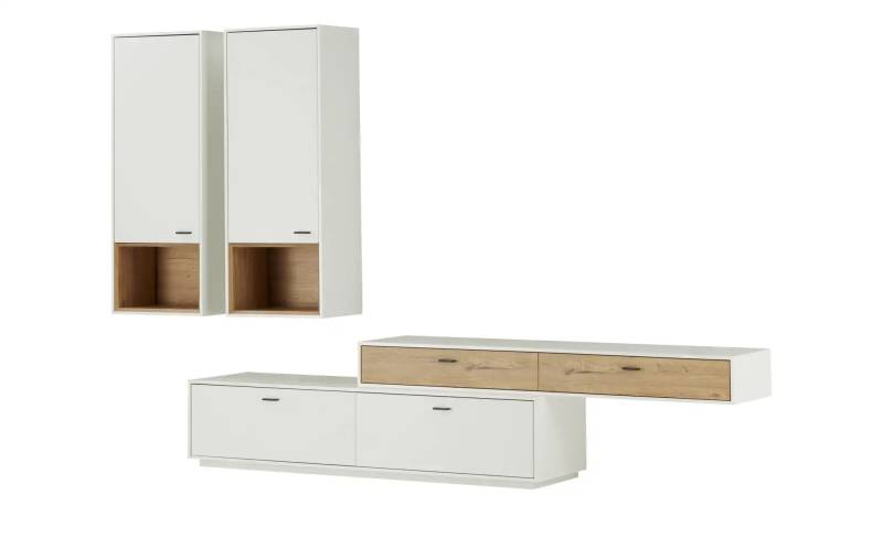 Jette Home Wohnkombination  Coruna ¦ weiß ¦ Maße (cm): B: 326 H: 208 T: 50.0 Kommoden & Sideboards > Wohnwände - Höffner