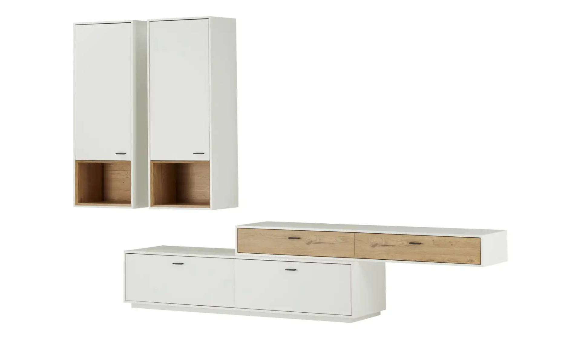 Jette Home Wohnkombination  Coruna ¦ weiß ¦ Maße (cm): B: 326 H: 208 T: 50.0 Kommoden & Sideboards > Wohnwände - Möbel Kraft