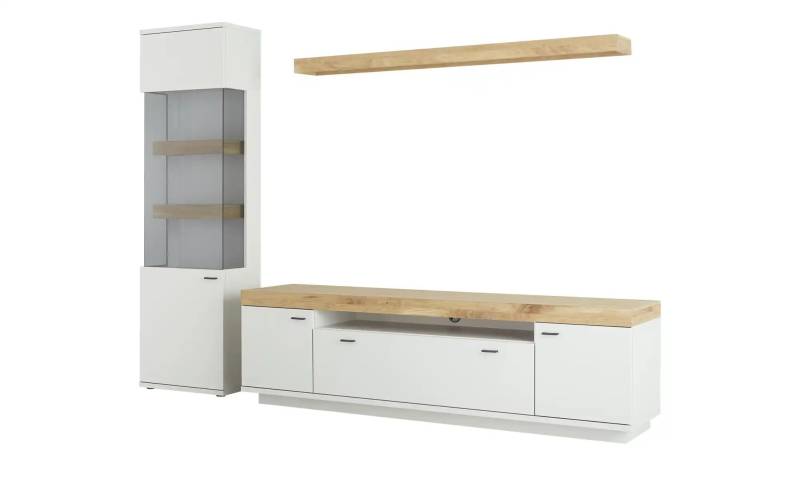 Jette Home Wohnkombination  Neapel ¦ grau ¦ Maße (cm): B: 271 H: 209 T: 50.0 Kommoden & Sideboards > Wohnwände - Möbel Kraft