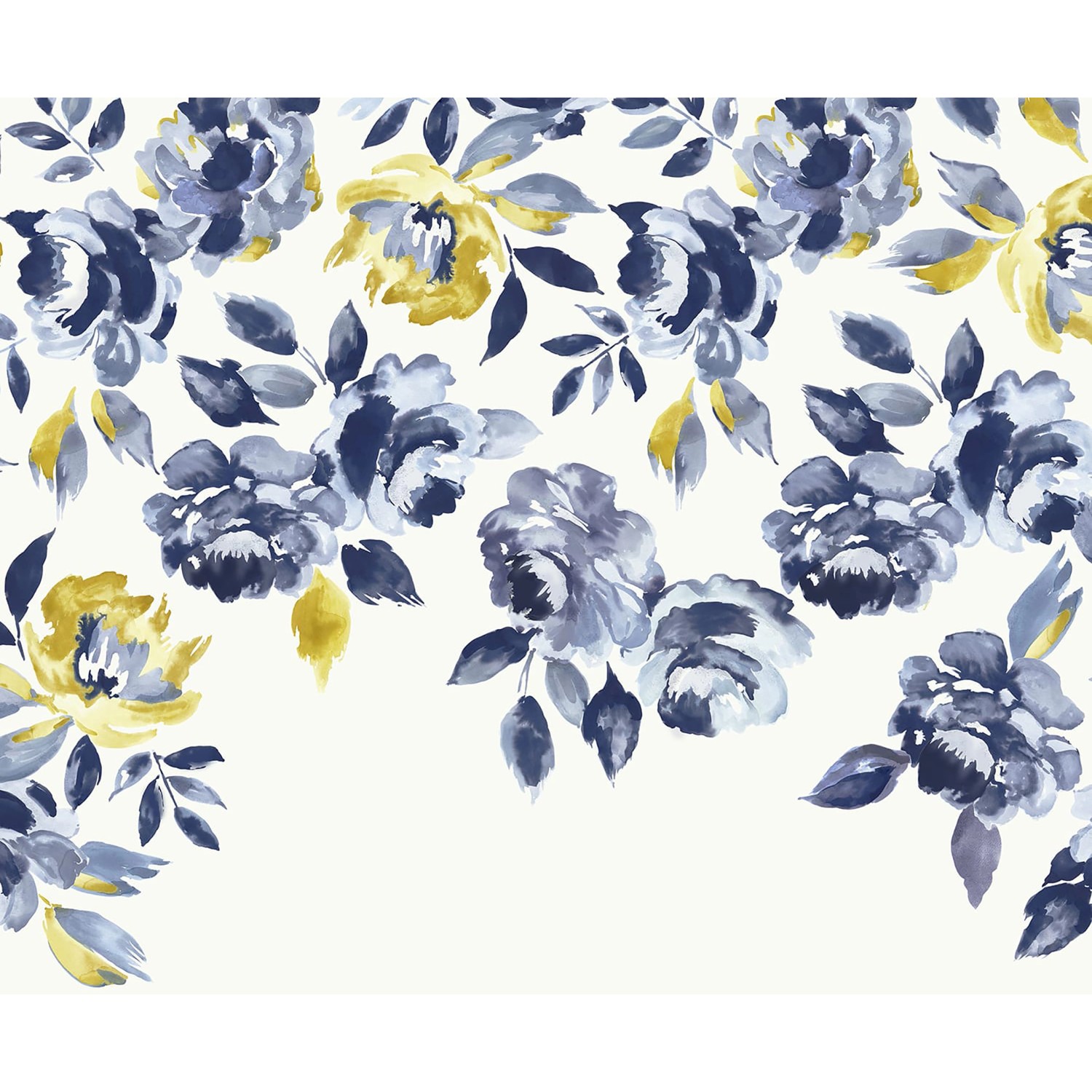 Joules Fototapete Ocean Bloom Crème 300 cm x 280 cm Blau-Grün FSC® von Joules