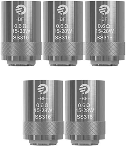 Joyetech 0.6 Ohm Verdampfer Köpfe BF NI / TI / SS316 / Clapton Cubis Verdampfer Zubehör (5 Stück) von Joyetech