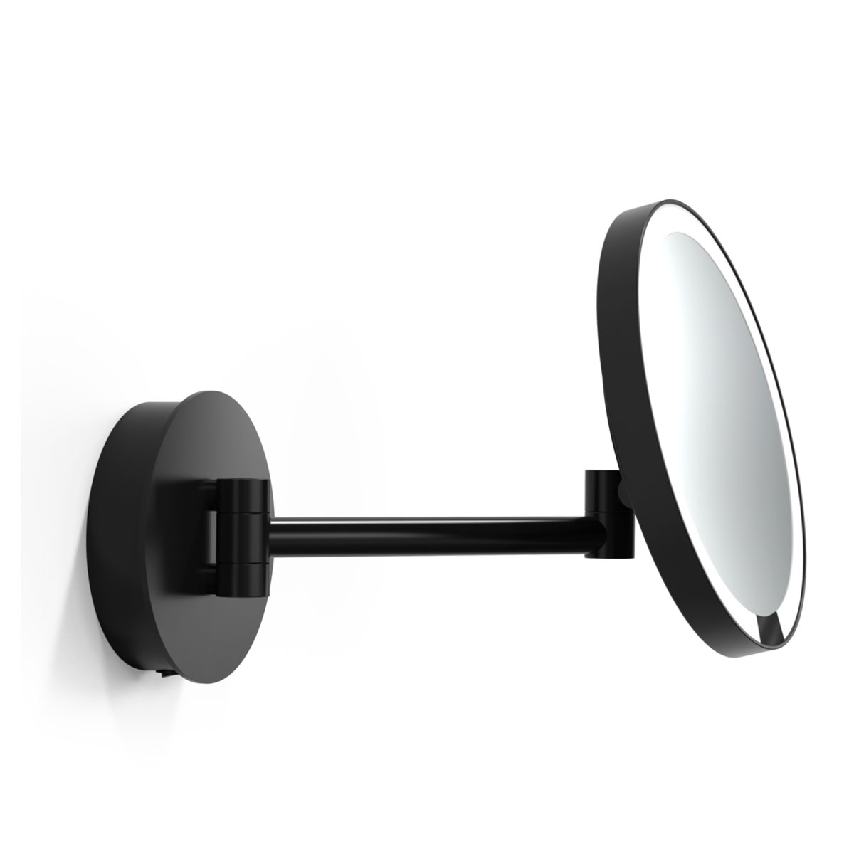Just Look Plus WR Akku Schminkspiegel mit Licht Bad, H: 21,5 cm, B: 37 cm, Schwarz matt, 5x Vergrößerung Just Look Plus WR Akku Schminkspiegel mit Licht Bad, H: 21,5 cm, B: 37 cm, Schwarz matt, 5x Vergrößerung