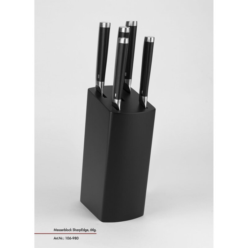 Justinus Bestecke - Messerset 6 tlg. - SharpEdge - schwarz