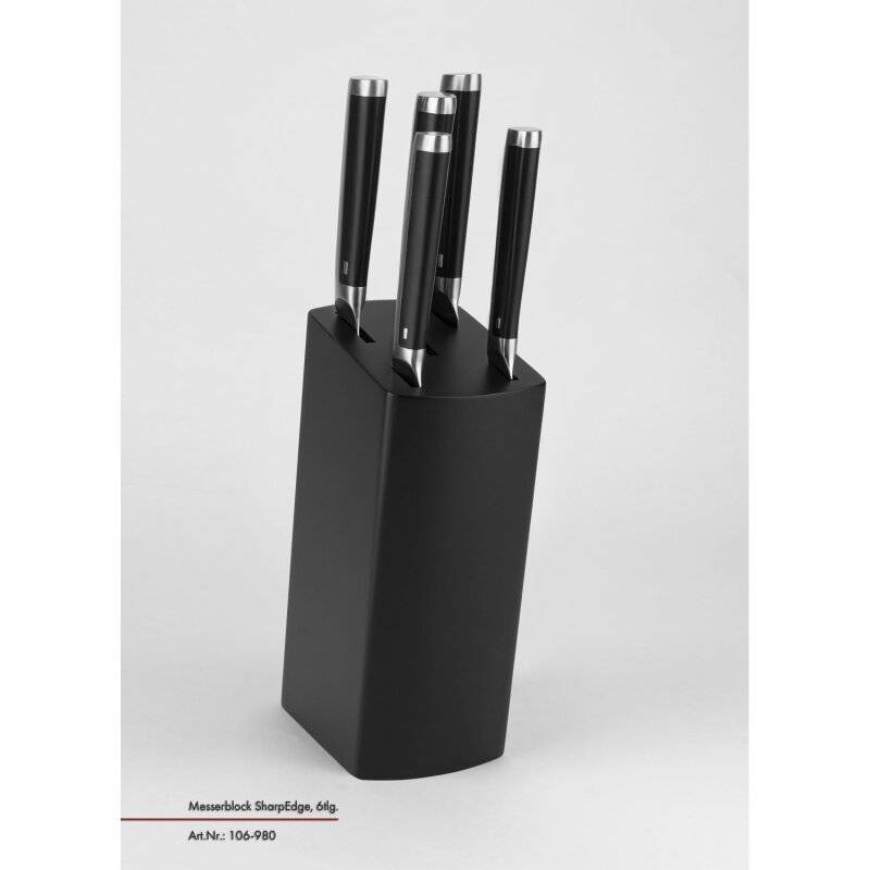 Justinus Bestecke - Messerset 6 tlg. - SharpEdge - schwarz