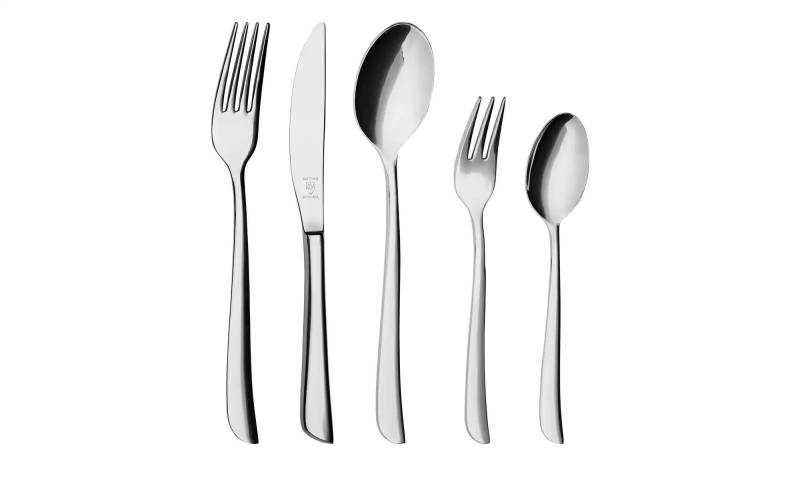 Justinus Besteckset  60-teilig  Twist ¦ silber ¦ Edelstahl Messer & Besteck > Besteck-Sets - Möbel Kraft