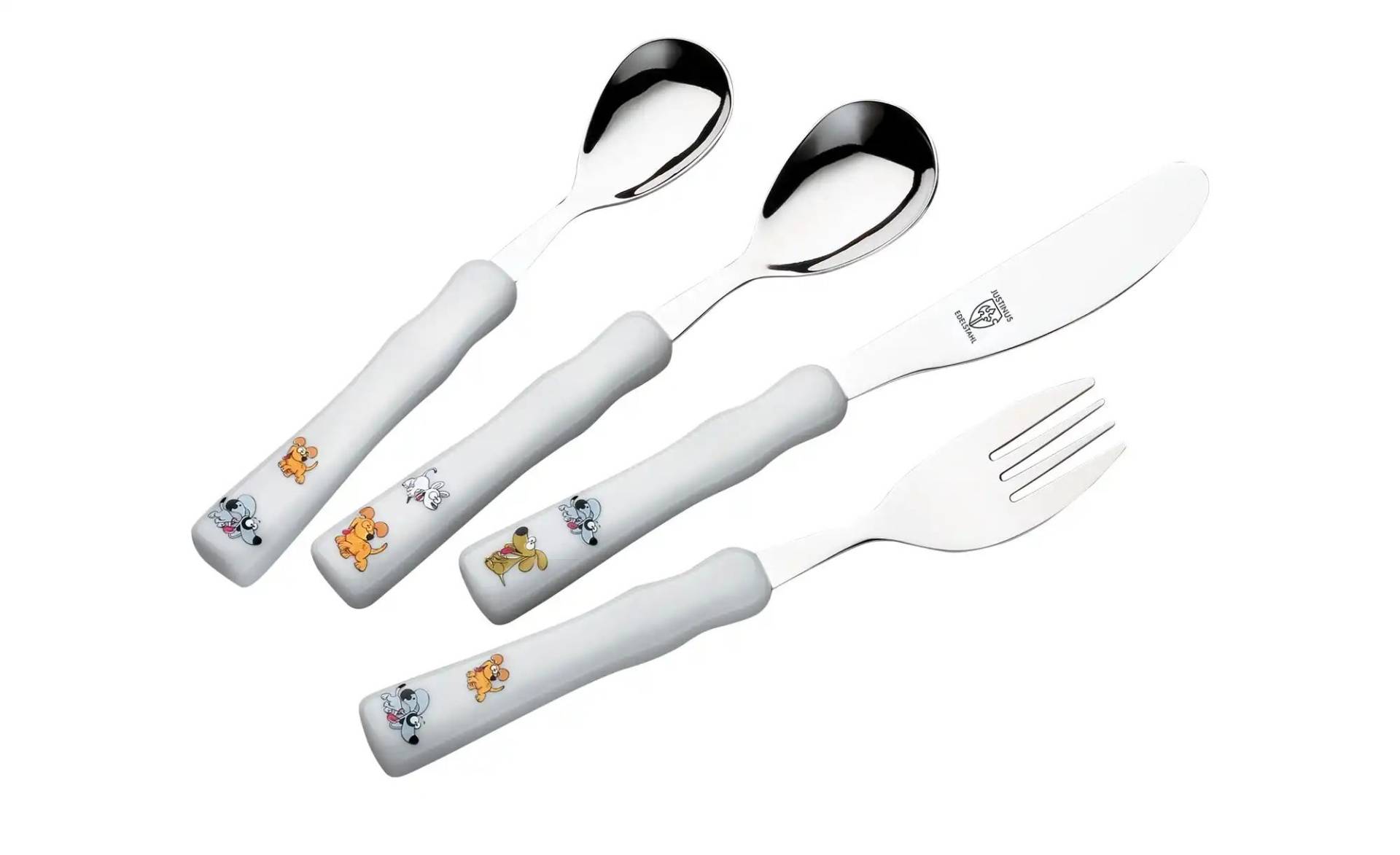 Justinus Kinderbesteck "Happy Dogs"   ¦ mehrfarbig ¦ Edelstahl,Kunststoff Messer & Besteck > Besteck-Sets - Möbel Kraft