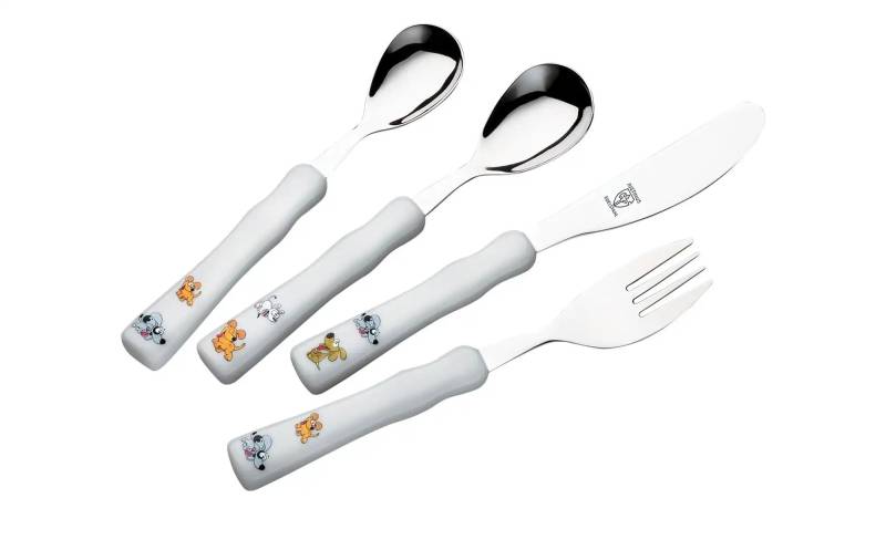 Justinus Kinderbesteck "Happy Dogs"   ¦ mehrfarbig ¦ Edelstahl,Kunststoff Messer & Besteck > Besteck-Sets - Möbel Kraft