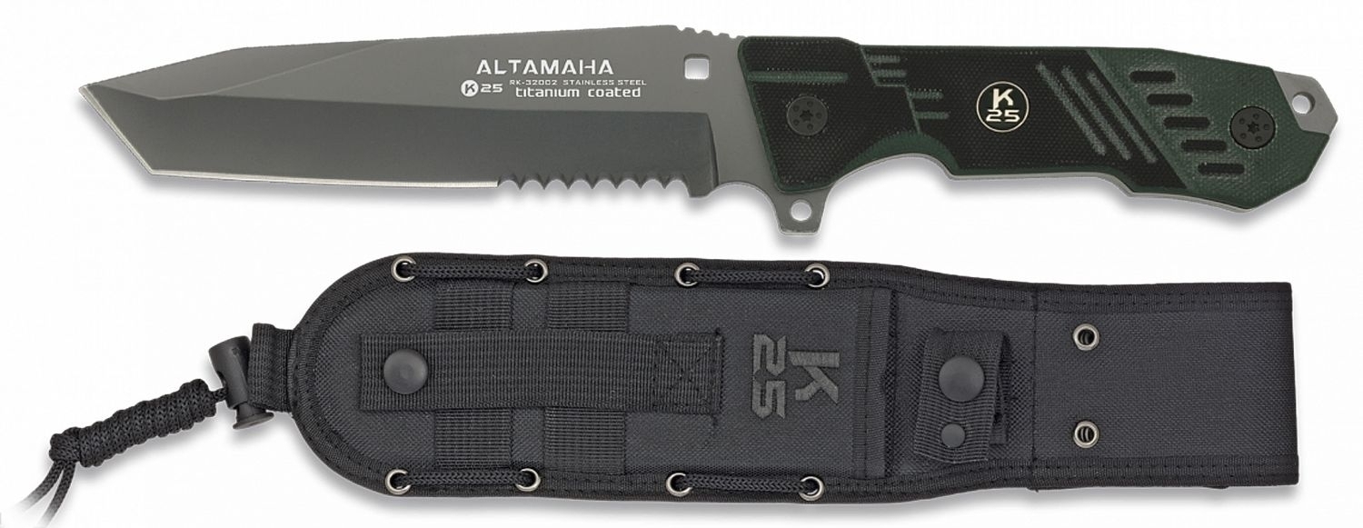 K25 ALTAMAHA Einsatzmesser Titan beschichtet Messer ***69,95*** von Martinez Albainox