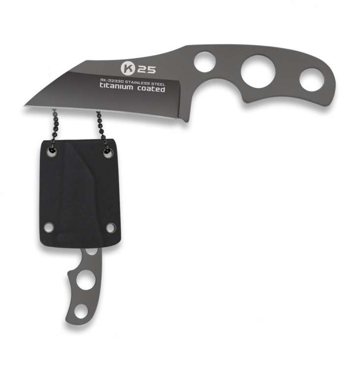 K25 Neckknife Titan beschichtet mit Kydex-Scheide von Martinez Albainox