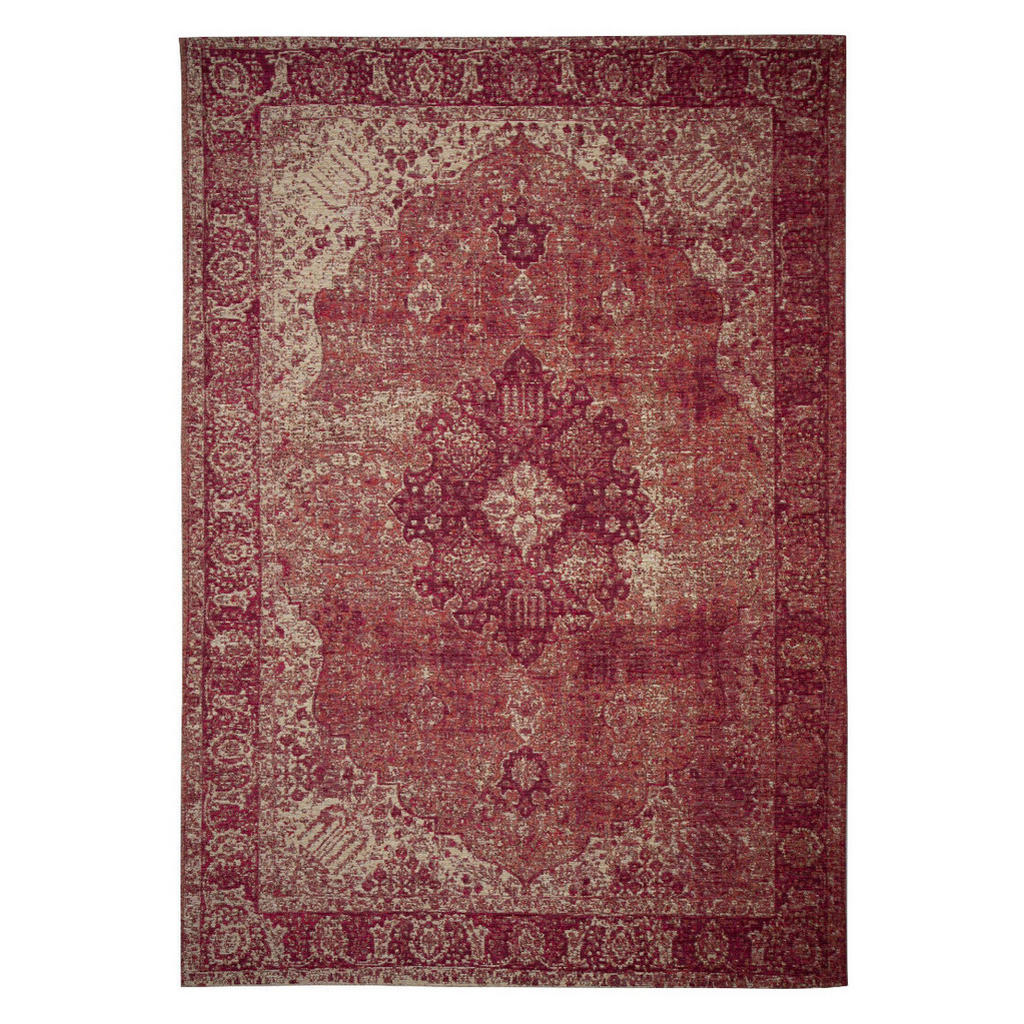 Kadima Design Teppich, Rosa, Textil, Vintage, Rechteckig, 120x170 cm, pflegeleicht, Teppiche & Böden, Teppiche, Flachgewebe-Teppiche von KADIMA DESIGN