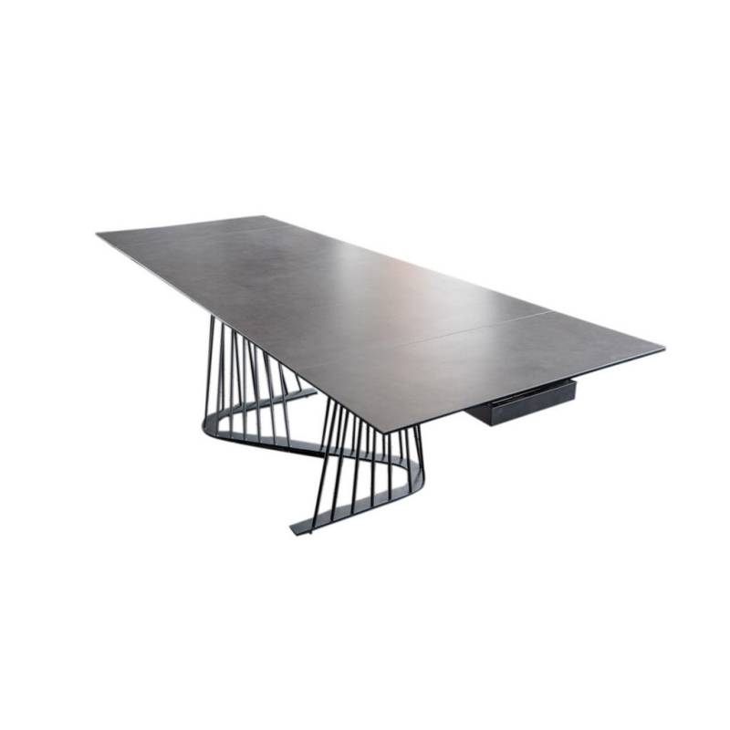 KAWOLA AUSZIEHTISCH Schwarz
