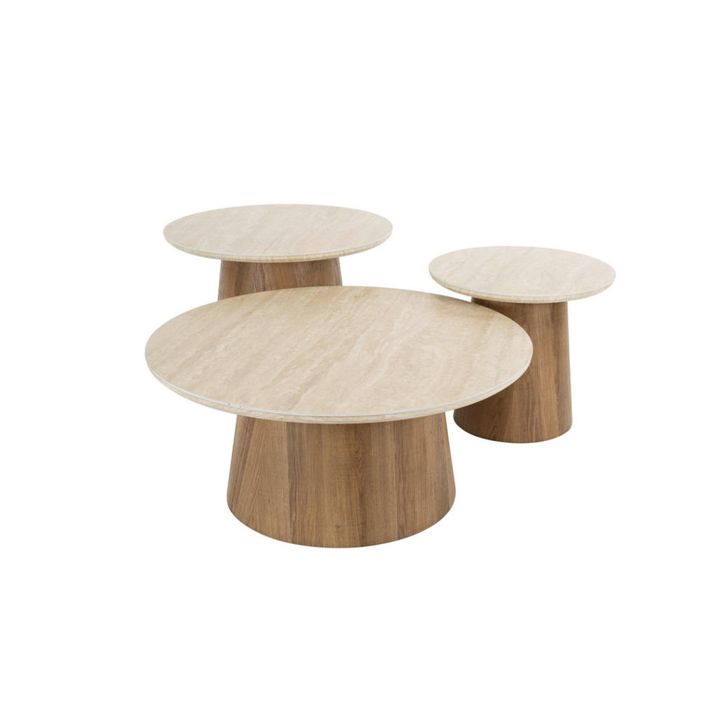 KAWOLA COUCHTISCH-SET Weiß