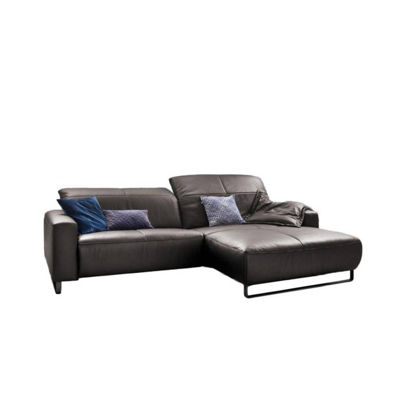 KAWOLA ECKSOFA Anthrazit, Schwarz