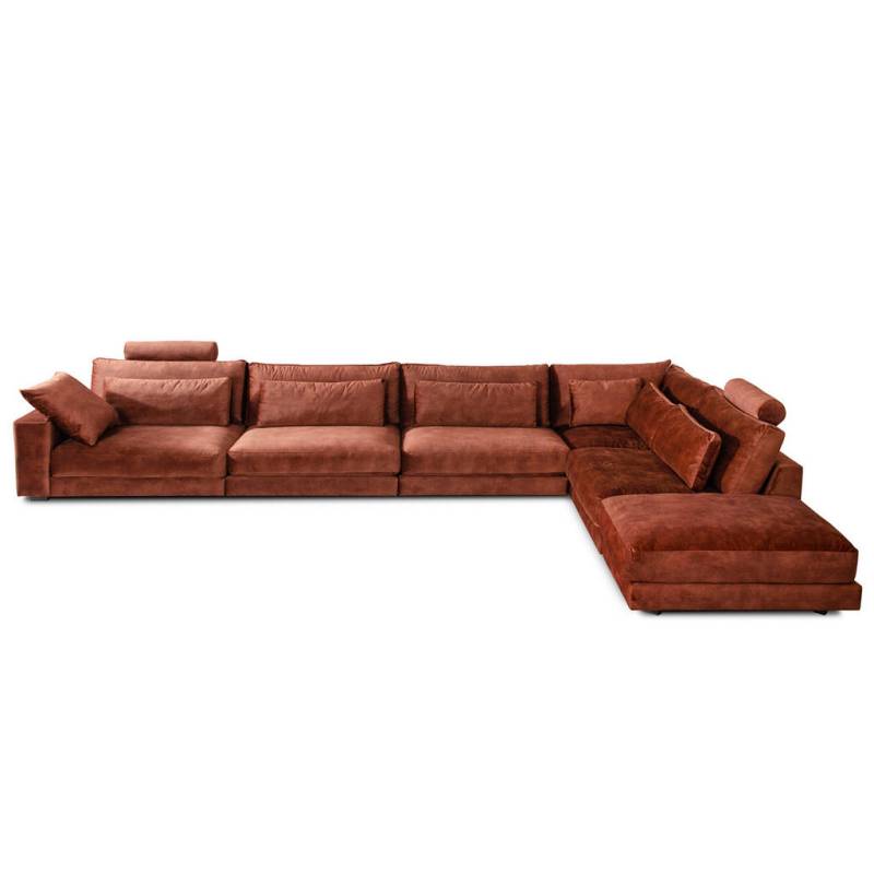 KAWOLA ECKSOFA Braun