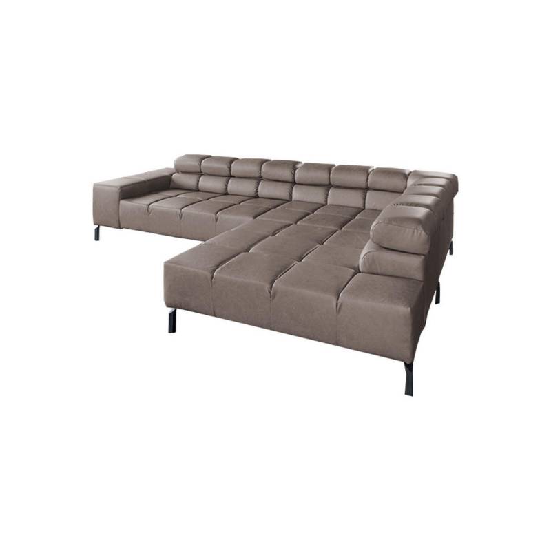 KAWOLA ECKSOFA Dunkelbraun