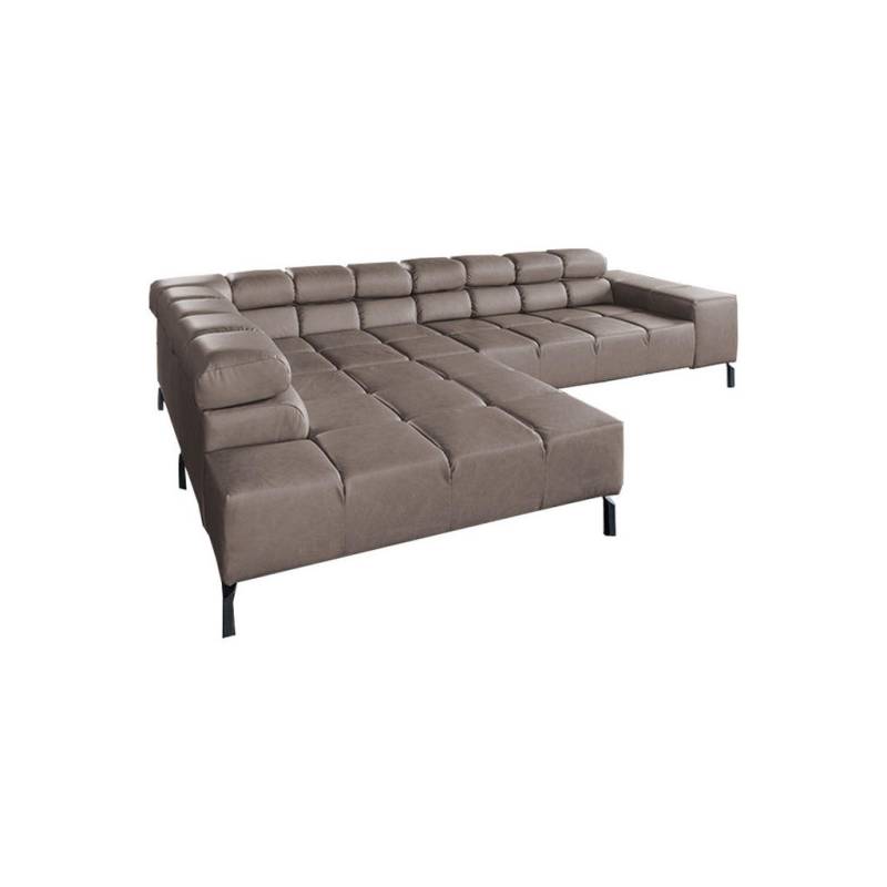 KAWOLA ECKSOFA Dunkelbraun