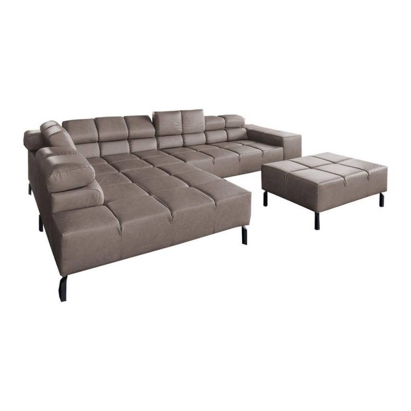 KAWOLA ECKSOFA Dunkelbraun