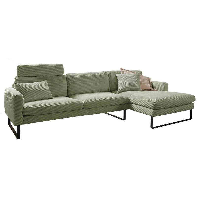 KAWOLA ECKSOFA Dunkelgrün