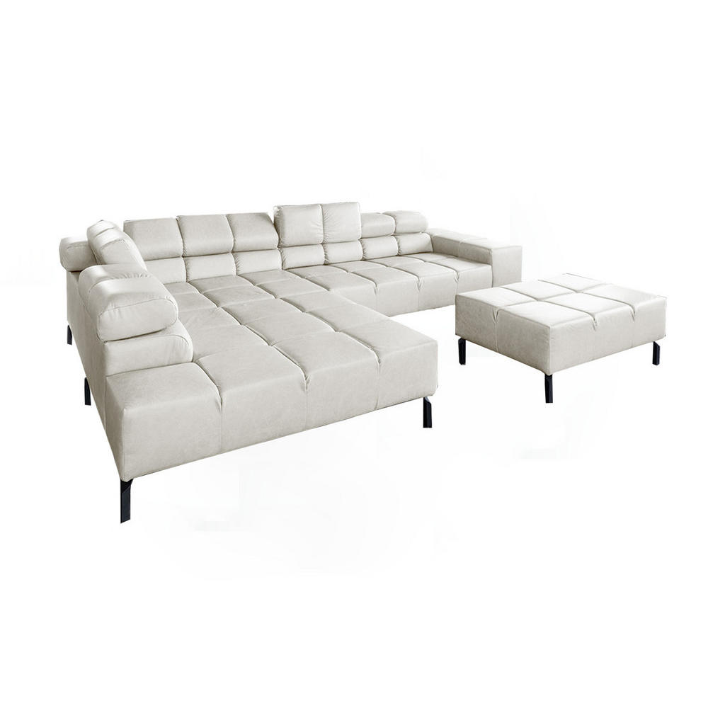 KAWOLA ECKSOFA Hellgrau