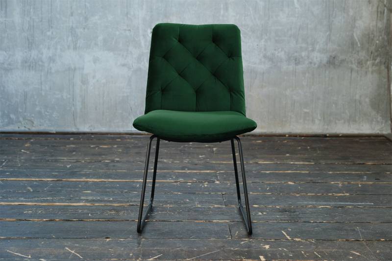 KAWOLA Esszimmerstuhl NEW CHARME Velvet smaragd