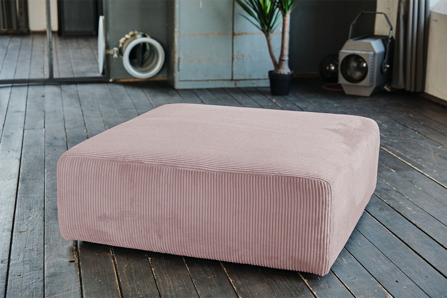 KAWOLA Hocker WIOLO SOFT Sitzelement für Modulsofa Cord rosa KAWOLA Hocker WIOLO SOFT Sitzelement für Modulsofa Cord rosa