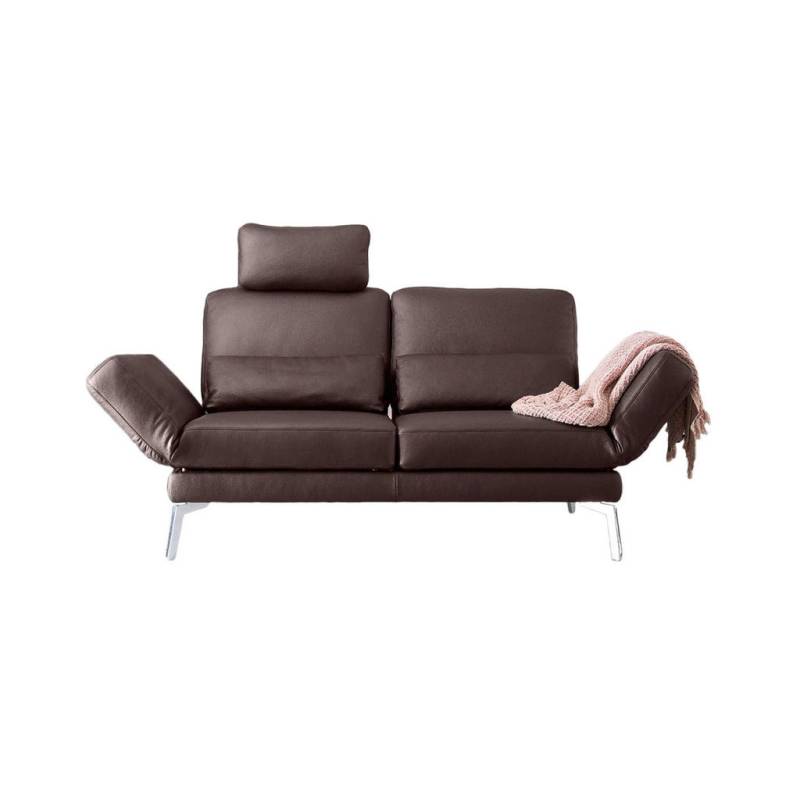 KAWOLA LEDERSOFA Braun