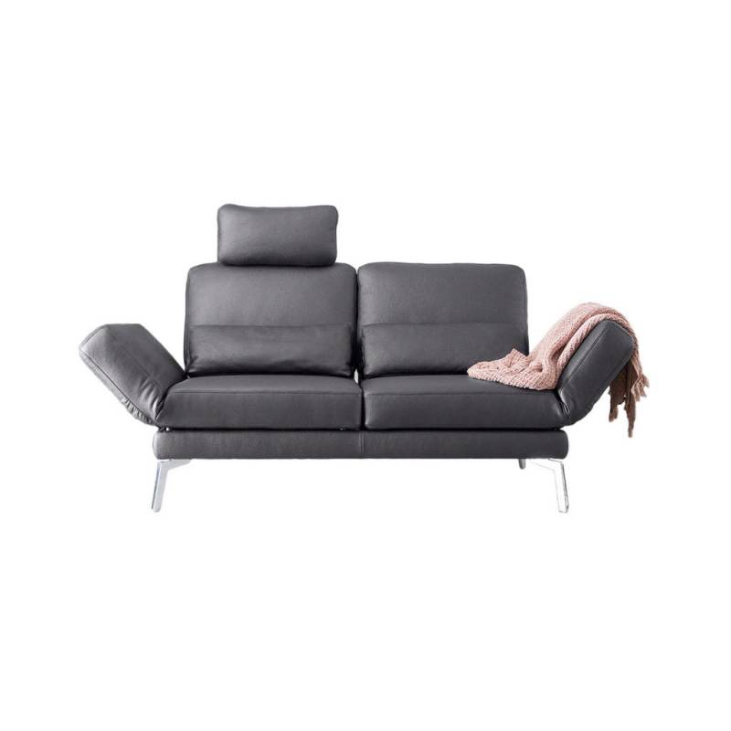 KAWOLA LEDERSOFA Grau