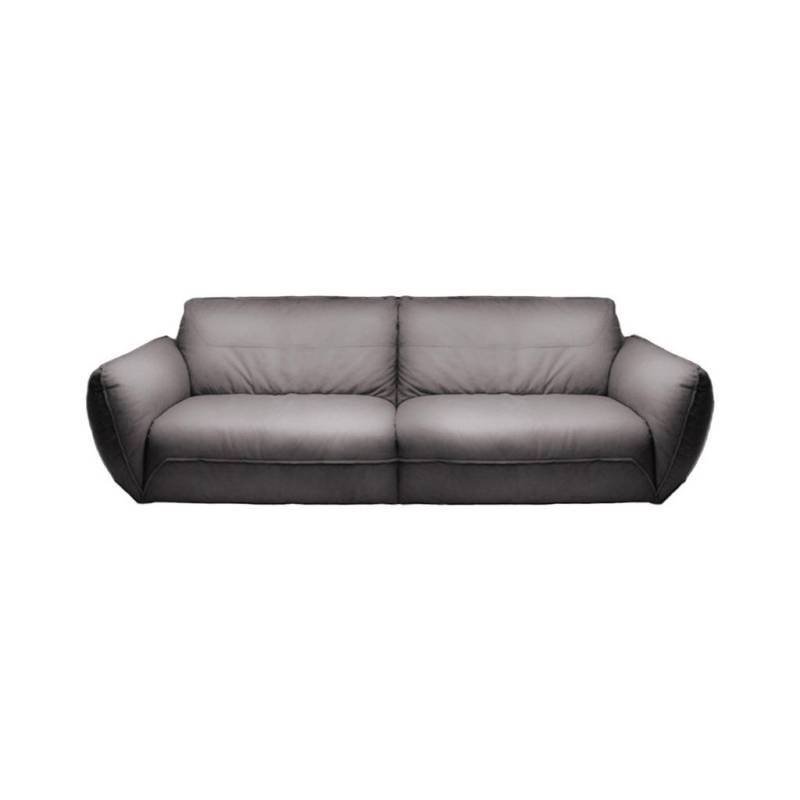 KAWOLA LEDERSOFA Grau