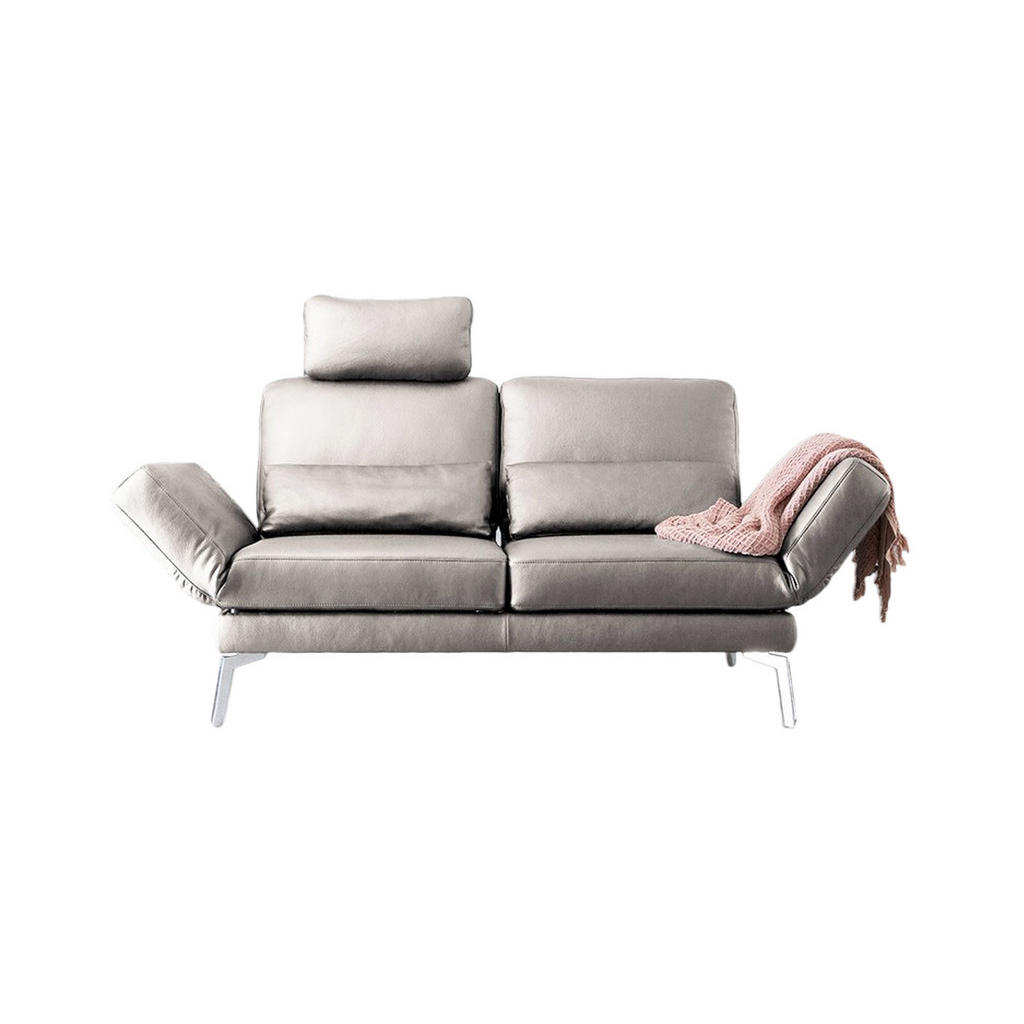 KAWOLA LEDERSOFA Hellgrau KAWOLA LEDERSOFA Hellgrau