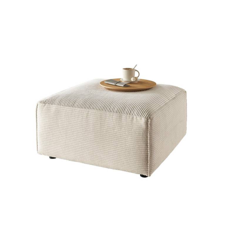 KAWOLA POLSTERHOCKER Creme