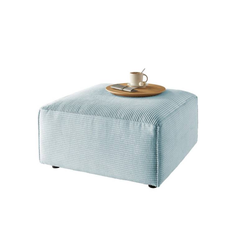 KAWOLA POLSTERHOCKER Hellblau