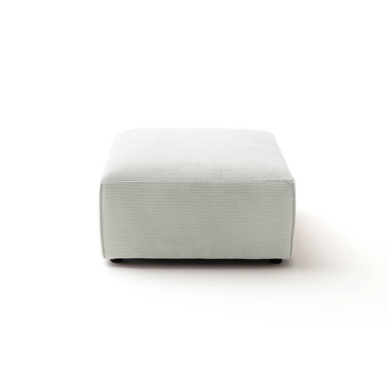 KAWOLA POLSTERHOCKER Silber