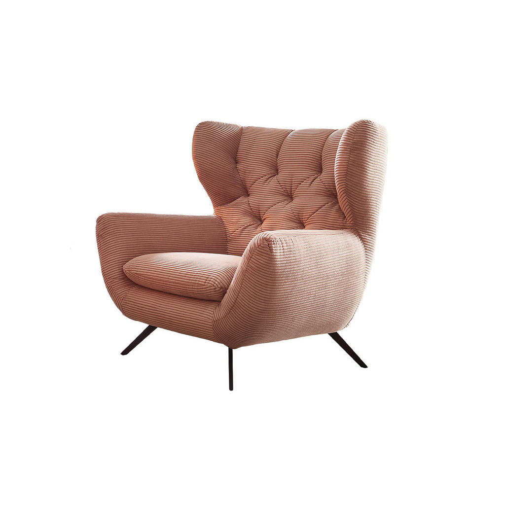Kawola Sessel, Rosa, Textil, Echtholz, 100x106x95 cm, Wohnzimmer, Sessel, Polstersessel Kawola Sessel, Rosa, Textil, Echtholz, 100x106x95 cm, Wohnzimmer, Sessel, Polstersessel von KAWOLA