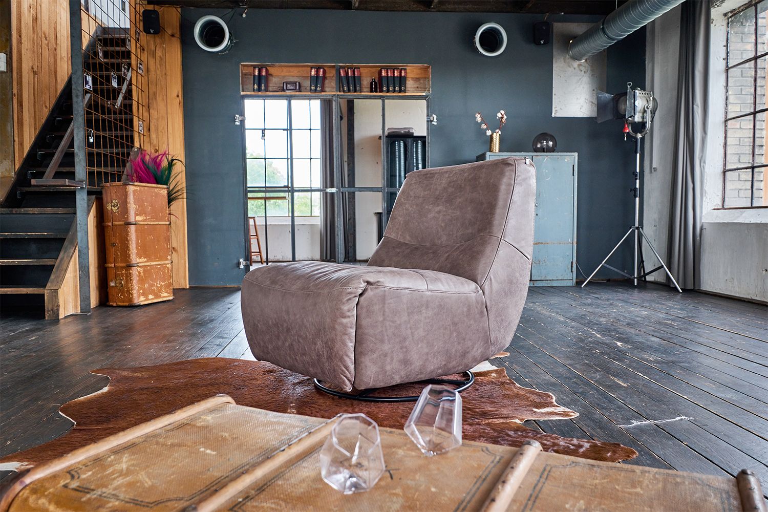 KAWOLA Sessel CINE Relaxsessel elektrisch verstellbar Leder taupe KAWOLA Sessel CINE Relaxsessel elektrisch verstellbar Leder taupe