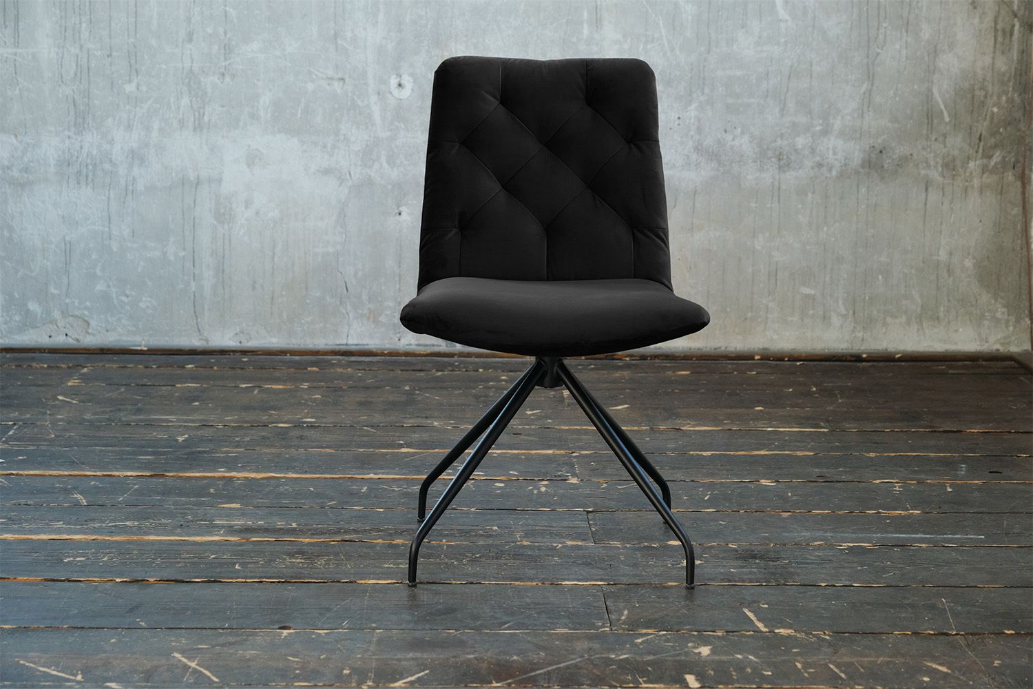 KAWOLA Stuhl NEW CHARME Drehstuhl Esszimmerstuhl Velvet schwarz KAWOLA Stuhl NEW CHARME Drehstuhl Esszimmerstuhl Velvet schwarz