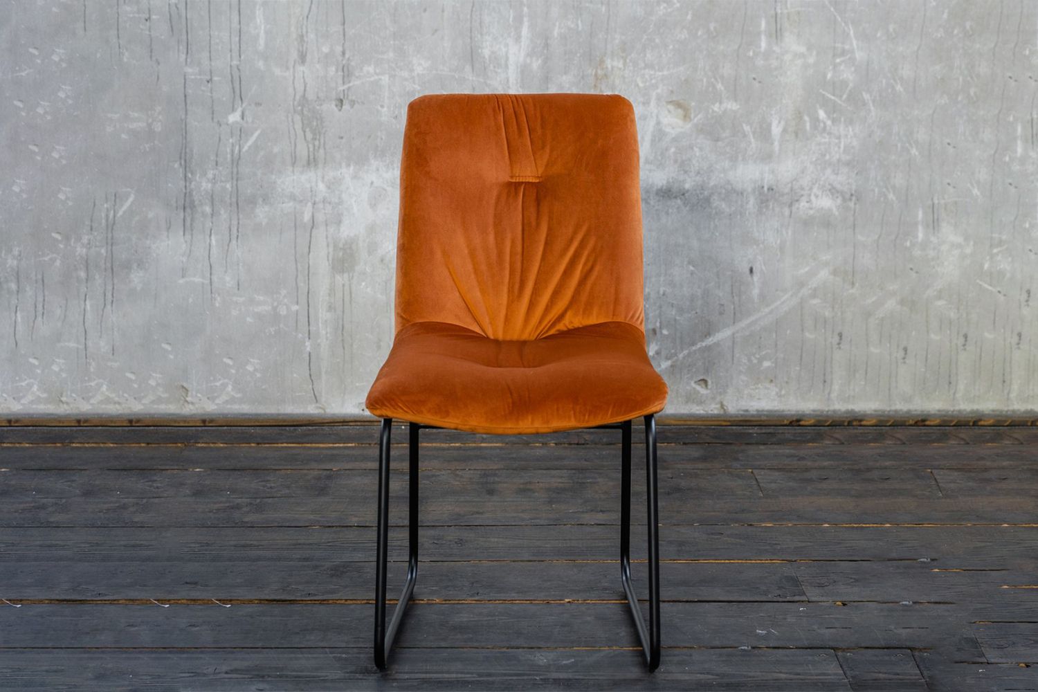 KAWOLA Stuhl ZITA Esszimmerstuhl Velvet orange KAWOLA Stuhl ZITA Esszimmerstuhl Velvet orange