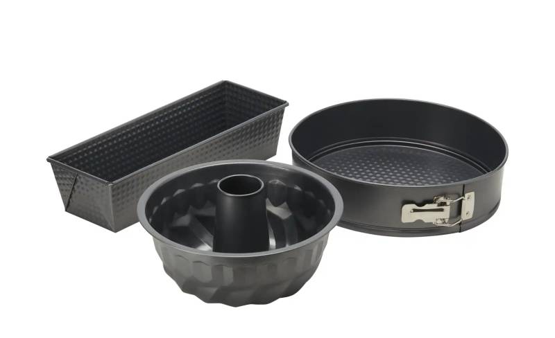KHG Backformen-Set   ¦ schwarz ¦ Carbonstahl Backen & Zubehör - Möbel Kraft
