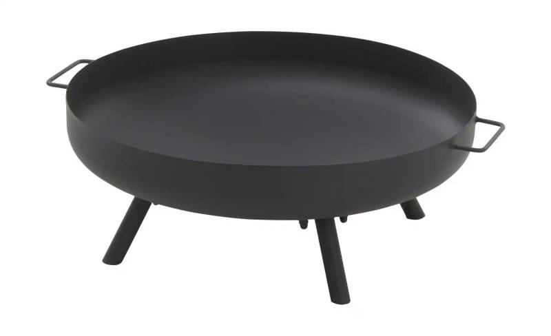 KHG Feuerstelle  Alesund ¦ schwarz ¦ Stahl ¦ Maße (cm): H: 26  Ø: 70.0 Dekoration > Gartendekoration - Möbel Kraft