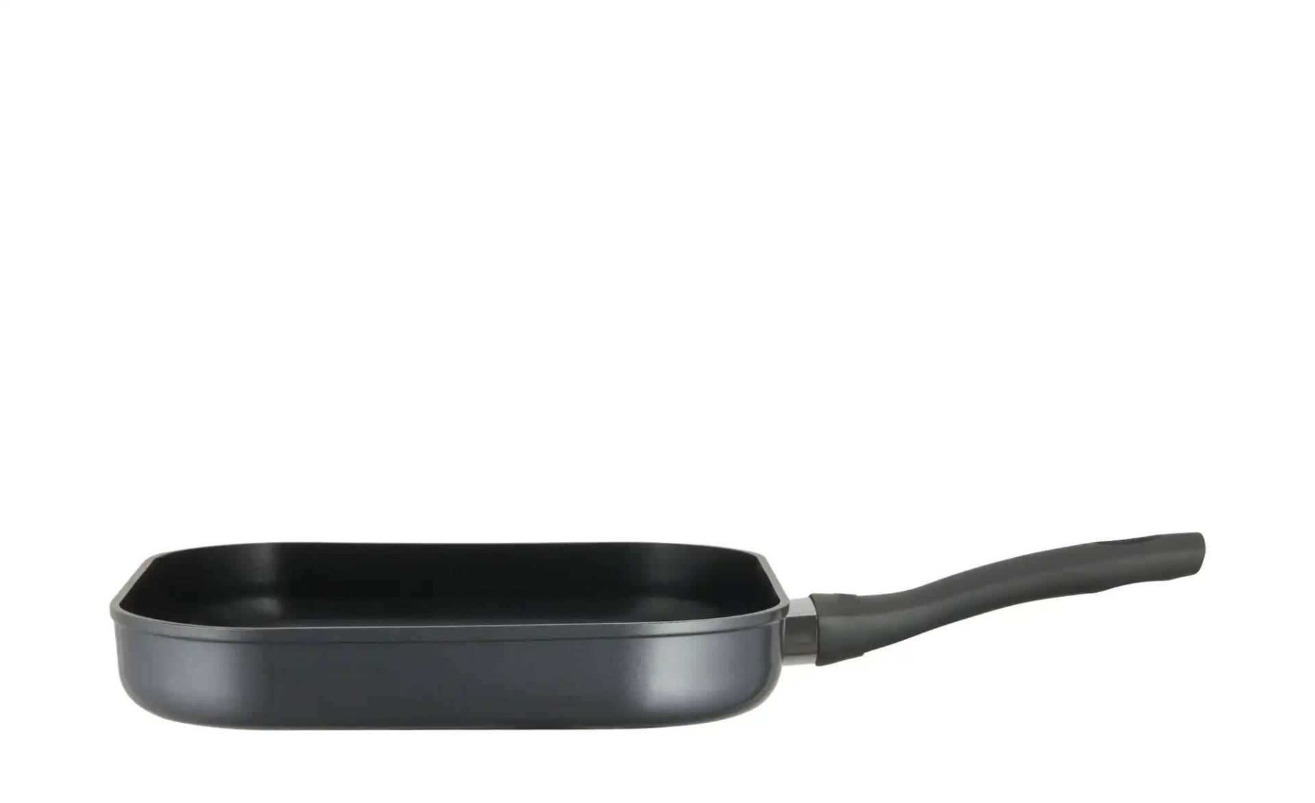 KHG Grillpfanne   ¦ grau ¦ Aluminium ¦ Maße (cm): B: 28 H: 4,5  Ø: 28.0 Töpfe & Pfannen & Zubehör > Pfannen > Grillpfannen - Möbel Kraft
