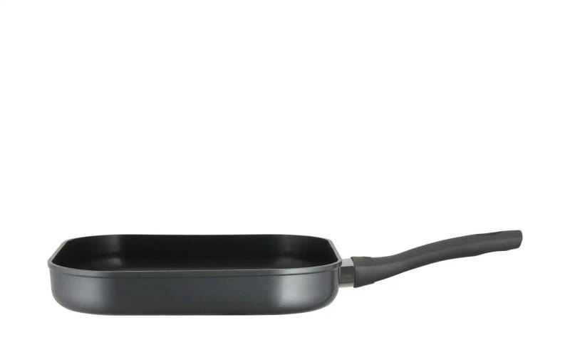 KHG Grillpfanne   ¦ grau ¦ Aluminium ¦ Maße (cm): B: 28 H: 4,5  Ø: 28.0 Töpfe & Pfannen & Zubehör > Pfannen > Grillpfannen - Möbel Kraft