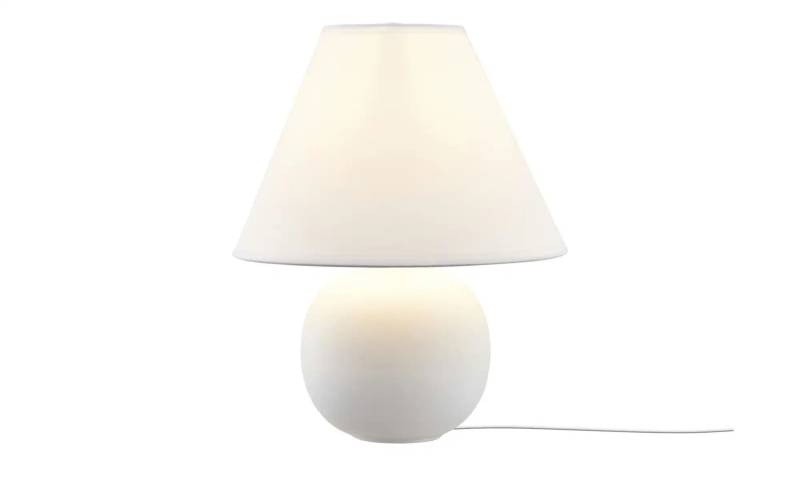 KHG Keramik-Tischleuchte  weiß   ¦ weiß ¦ Maße (cm): H: 28  Ø: 23.0 Sale > Lampen-Sale - Möbel Kraft