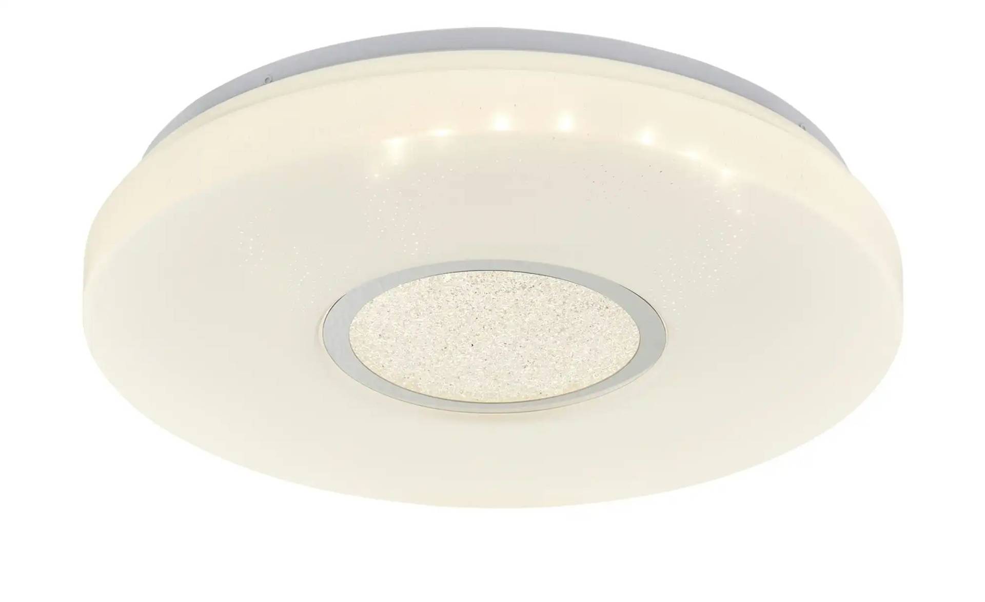 KHG LED-Deckenleuchte  1-flammig mit Kristalldeko   ¦ weiß ¦ Maße (cm): H: 6,5  Ø: 42.5 Lampen & Leuchten > Innenleuchten > Deckenlampen - Möbel Kraft