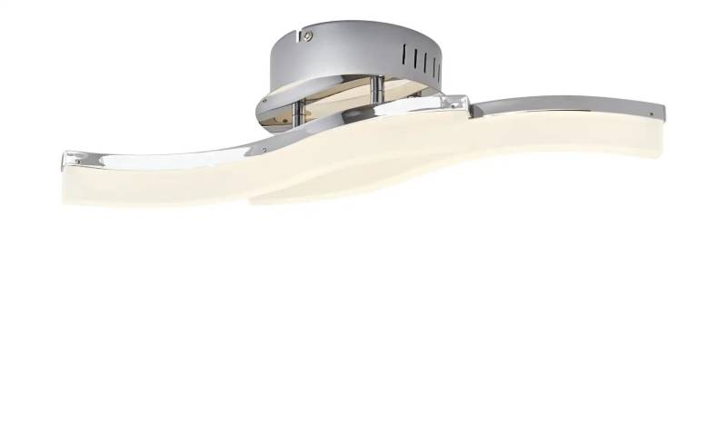 KHG LED-Deckenleuchte  chrom `Wavy´   ¦ silber ¦ Maße (cm): B: 43 H: 9 T: 16.0 Lampen & Leuchten > Innenleuchten > Deckenlampen - Möbel Kraft