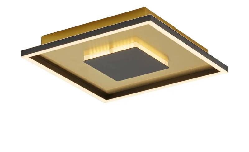 KHG LED-Deckenleuchte  schwarz/goldfarben   ¦ schwarz ¦ Maße (cm): B: 31 H: 5 T: 31.0 Lampen & Leuchten > Innenleuchten > Deckenlampen - Möbel Kraft