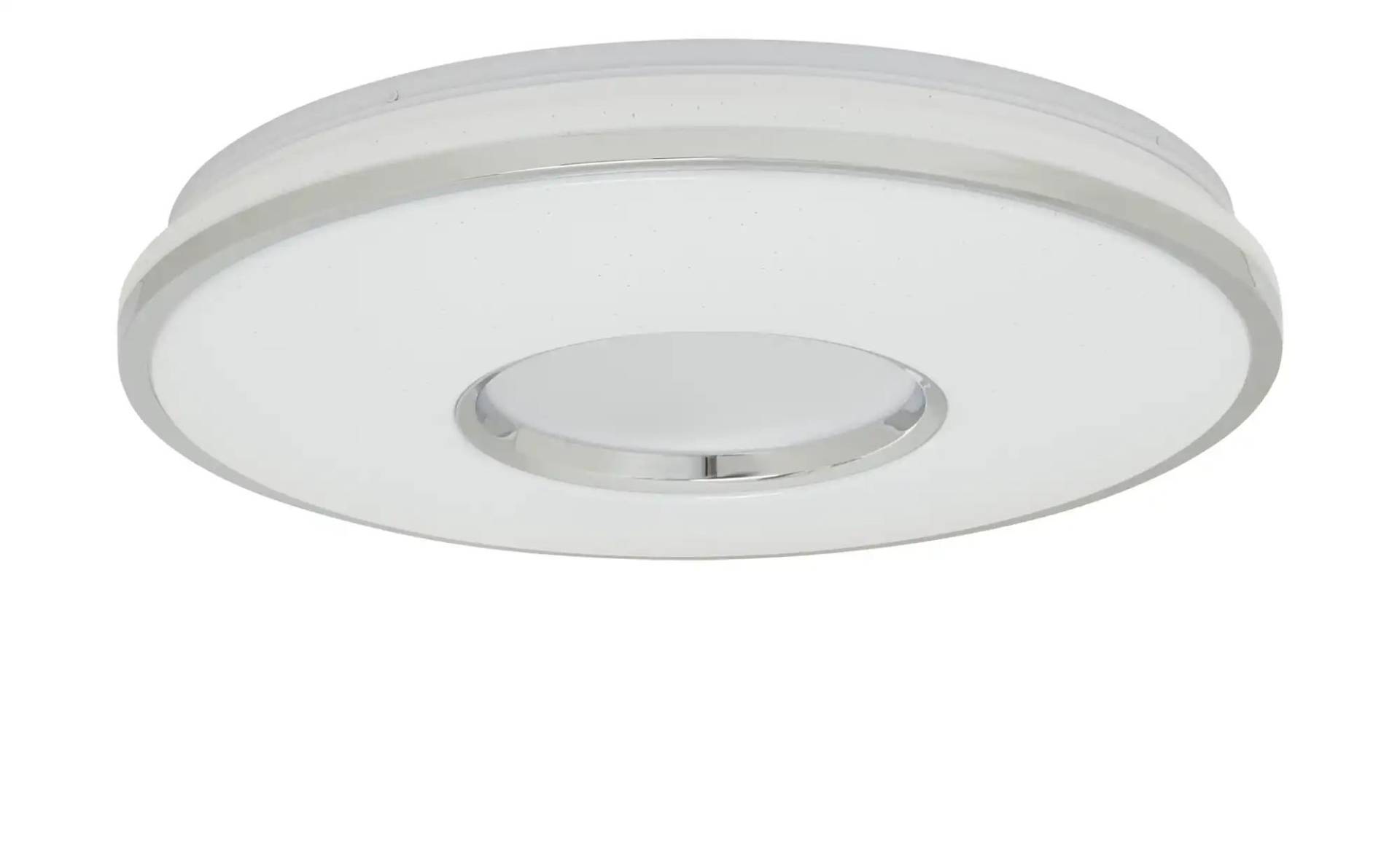 KHG LED-Deckenleuchte  chrom mit Fernbedienung   ¦ silber ¦ Maße (cm): H: 8,5  Ø: 49 Lampen & Leuchten > Deckenleuchten - Höffner