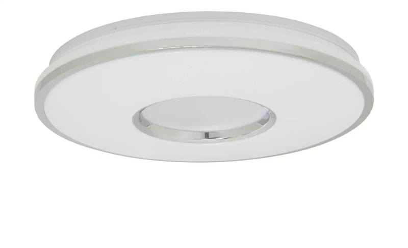 KHG LED-Deckenleuchte  chrom mit Fernbedienung   ¦ silber ¦ Maße (cm): H: 8,5  Ø: 49 Lampen & Leuchten > Deckenleuchten - Höffner