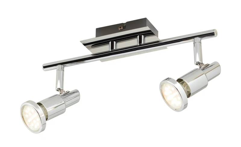 KHG LED-Deckenstrahler chrom 2 Spots   ¦ silber ¦ Maße (cm): B: 35 H: 13 T: 8.5 Lampen & Leuchten > Innenleuchten > Deckenlampen - Möbel Kraft